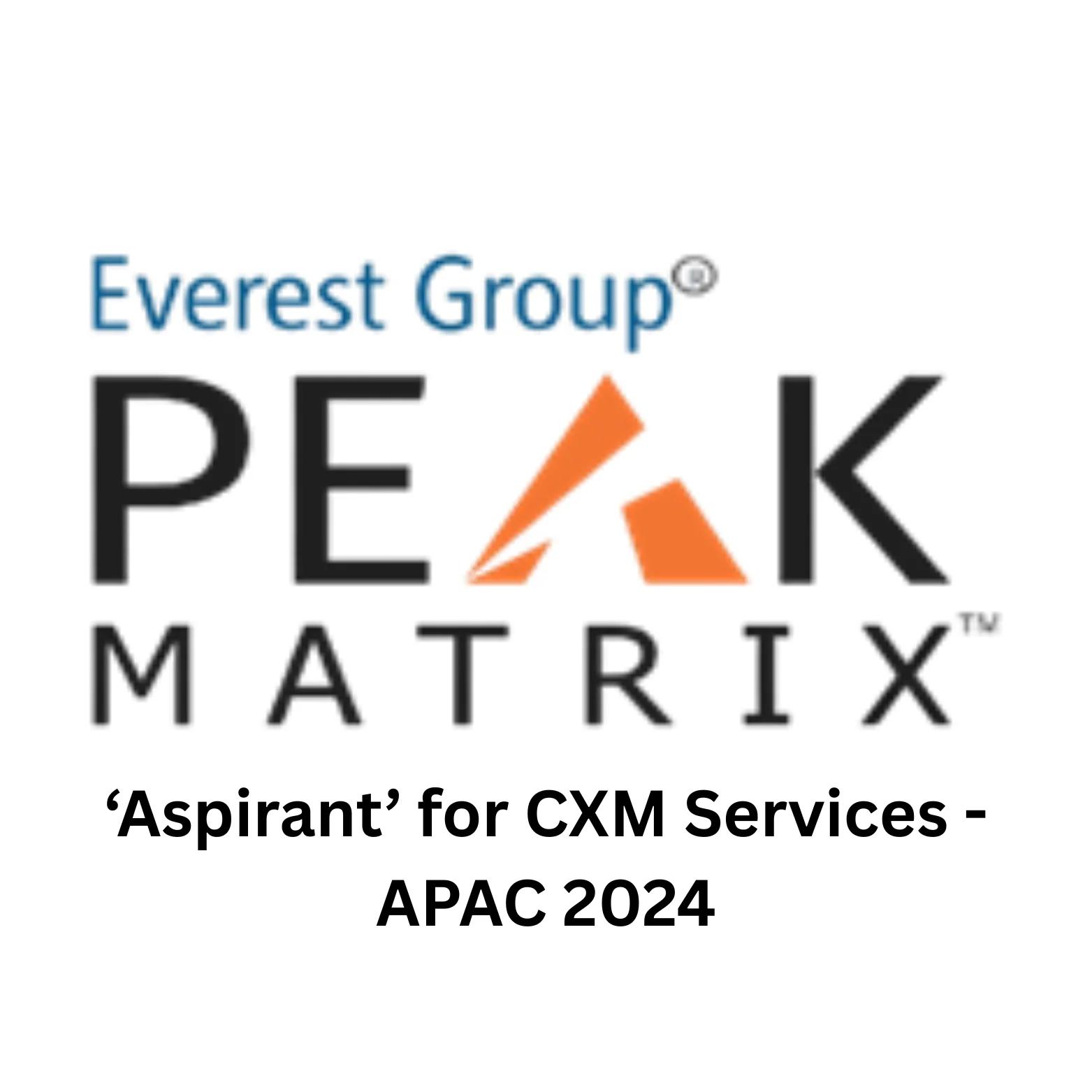 Everest Group CXM PEAK Matrix – Aspirant